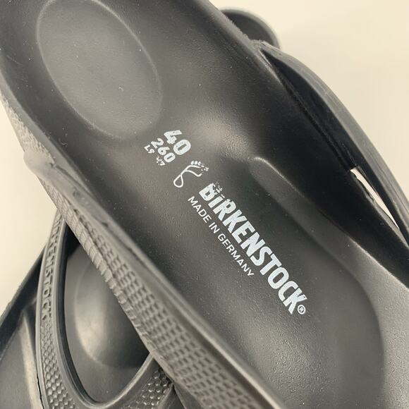 Birkenstock Honolulu Eva Slip On Thong Strap Sandals Size 40 / 9 Womens Black - Picture 3 of 7